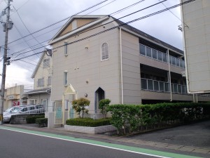 春日市　Ｐアパート　外壁屋根　塗装工事　施工前