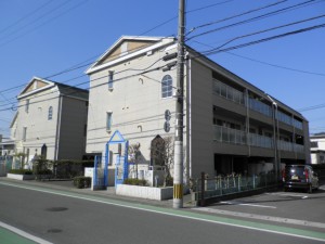 春日市　パンシオンヴィラC棟　外壁屋根　塗装工事　施工前