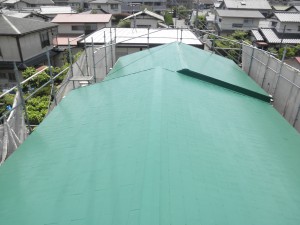 筑紫野市　Ｏ様邸　屋根塗装工事　施工後