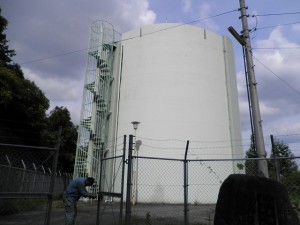 筑紫野市　配水池　高区塗装工事　施工前