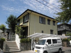 筑紫野市　Ｋ様邸　外壁屋根塗装工事　施工後