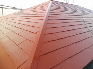 福岡県　大野城市　屋根　塗装工事　完了