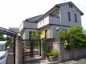 福岡市　東区　Ｈ様邸　外壁屋根　塗装工事　施工前