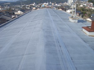 筑紫野市　アークトレード朝倉街道　屋上防水工事　施工前