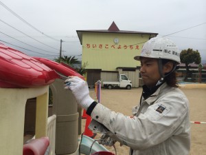 太宰府市　ちいさこべ幼稚園　塗装工事