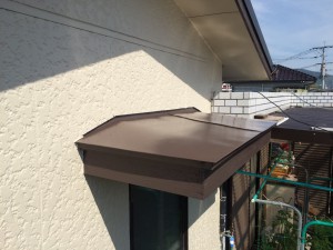 大牟田市　塗装工事　Ｓ様邸　庇　完了