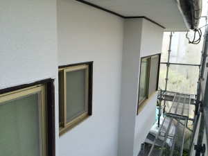 太宰府市　塗装工事　Ｎ様邸　外壁　下塗り　完了