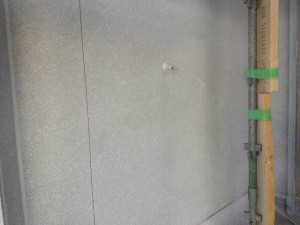 小郡市　Ｙ様邸　新築　塗装工事　吹付タイル完了