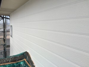大野城市　塗装工事　Ｉ様邸　外壁　下塗り　完了
