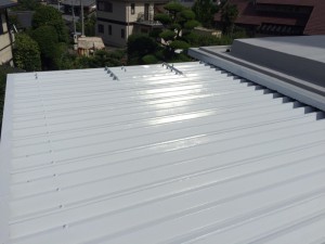 福岡市　南区　屋根　塗装工事　Ｓ様邸　上塗り２回目　完了