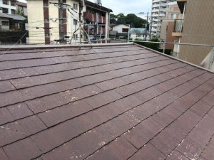 筑紫野市　Ｆ様邸　塗装工事　屋根下塗り　完了