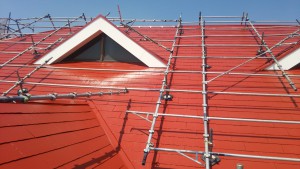 久留米市　アイゼン通運　屋根　塗装工事　完了