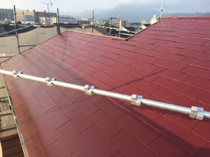 筑紫野市　M様邸　塗装工事　屋根　完了