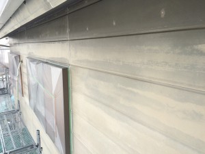 小郡市　塗装工事　Ｎ様邸　外壁下塗り　完了