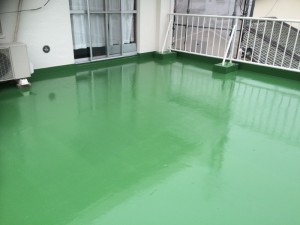 太宰府市　塗装工事　こひつじ保育園　陸屋根塗装　完了