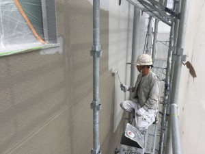 福岡市　中央区　天神荘ビル　塗装工事　外壁塗装　施工中☆