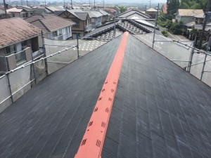 筑紫野市　T様邸　塗装工事　屋根塗装　棟板金　完了