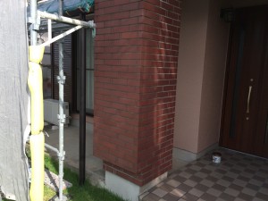 筑紫野市　Ｋ様邸　塗装工事　磁器タイル　撥水塗装