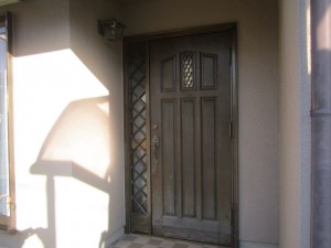 筑紫野市　Ｋ様邸　玄関ドア取替え工事　　施工前