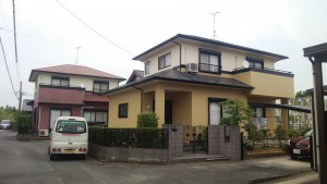 福岡県　八女市　Ｎ様邸　外壁　屋根　塗装工事　完了