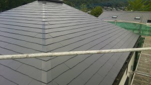 筑紫野市　屋根　塗装工事　完了