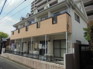 福岡市　西区　アパート　塗装工事　施工前