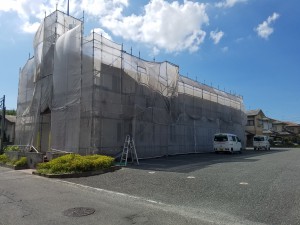 福岡県　糸島市　塗装工事　キリスト教会　改修工事　施工前