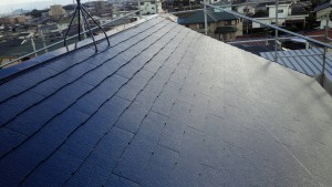 筑紫野市　Ｓ様邸　戸建て住宅　コロニアル屋根　塗装工事　ニッペ　ファインパーフェクトベスト　塗装　完了