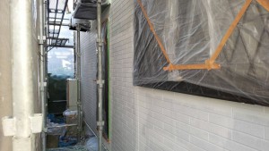 筑紫野市　外壁　塗装工事　A様邸　サイディングボード　塗装　下塗り　日本ペイント　パーフェクトサーフ　完了