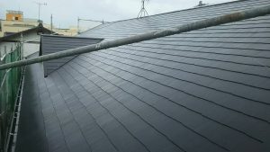 福岡県　那珂川町　パティオ那珂　外壁　屋根　改修工事　コロニアル屋根　塗装　完了
