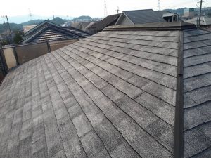 筑紫野市　Ｙ様邸　コロニアル屋根　塗装工事　高圧洗浄　完了
