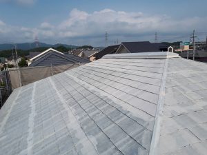 福岡県　筑紫野市　Ｙ様邸　戸建て住宅　コロニアル屋根　塗装工事　遮熱塗装　サーモアイシーラー　完了