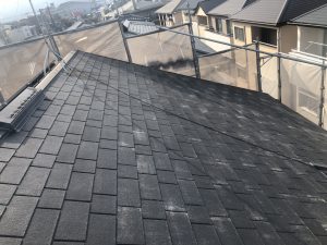 福岡市　早良区　Ｎ様邸　住宅塗装工事　コロニアル屋根　高圧洗浄　完了