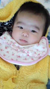 生後3ヶ月の芽依ちゃん☆ 生後3ヶ月の芽依ちゃん☆