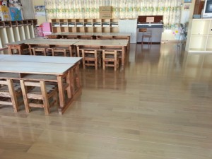 太宰府市　ちいさこべ幼稚園　フローリング張替え工事　完了