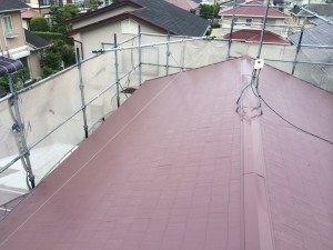 宇美町　塗装工事　Ｋ様邸　遮熱　上塗り１回目　完了