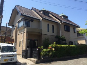 熊本県　熊本市　Ｔ様邸　外壁　屋根　塗装工事　完了