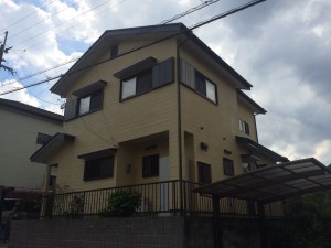 筑紫野市　M様邸　戸建て住宅　外壁　屋根　塗装工事　完了