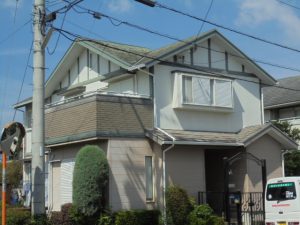 筑紫野市　Ｒ様邸　外壁　屋根　塗装工事　施工前