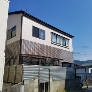 福岡県　太宰府市　Ｈ様邸　外壁　戸建て住宅　塗装工事　完了