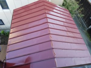 太宰府市　板金屋根　塗装工事　日本ペイント　ファインパーフェクトベスト