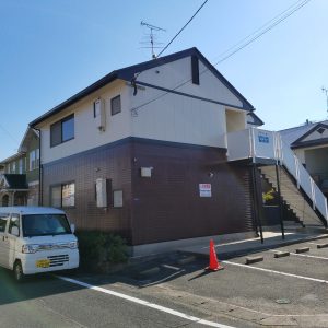 福岡県　那珂川町　パティオ那珂　アパート　塗装工事　完了