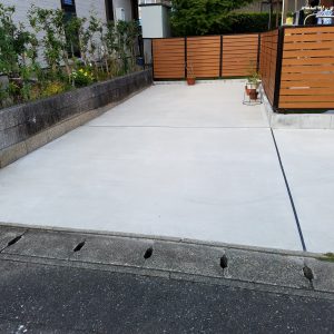 福岡県　筑紫野市　Ｎ様邸　駐車場　ガレージリフォーム　工事　完了