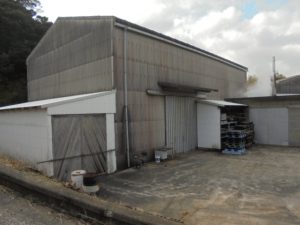 長崎県　壱岐市　壱岐スチロール　予備発砲所　工場　塗装工事 　施工前