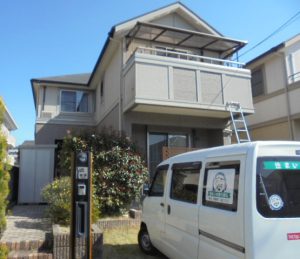 福岡県　太宰府市　G様邸　住宅 　外壁　屋根　塗装工事　施工前