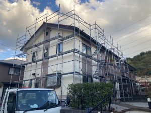 筑紫野市　M様邸　住宅 　外壁　サイディングボード　塗装工事　施工前
