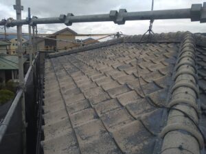 福岡　塗装工事　太宰府　瓦屋根塗装　高圧洗浄　完了