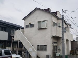 福岡県　福岡市西区　アパート　塗装工事　施工前