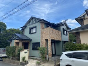 福岡県　筑紫野市　K様邸　外壁屋根塗装工事　完了