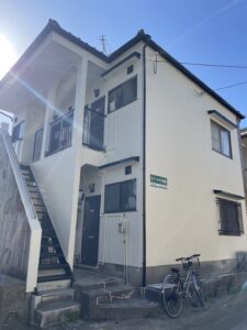 福岡県　福岡市東区　アパート　外壁屋根塗装工事　完了